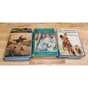 ZANE GREY NOVELS HARDCOVER BOOKS - LOT OF 3 - 1923, 1933, 1930